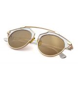 Extravagantné Slnečné okuliare zlate
